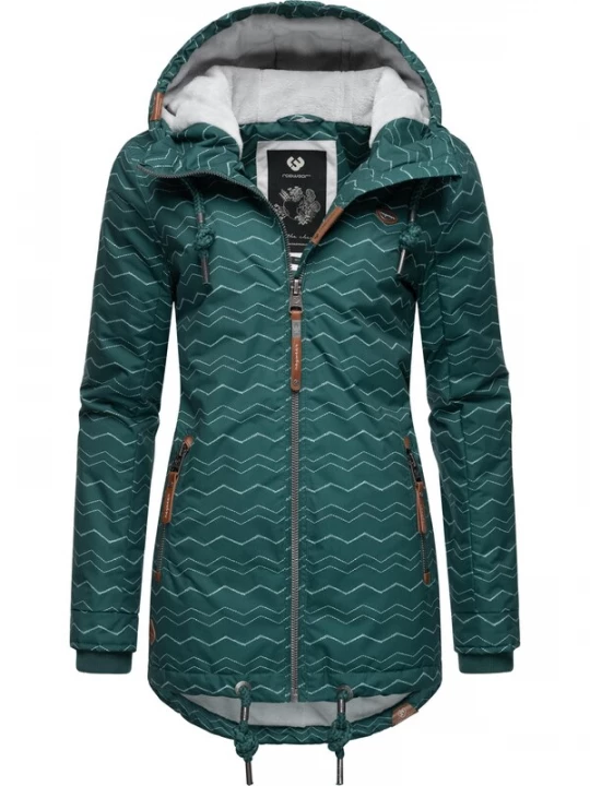 Foto van product Ragwear Winterjas 'Zuzka' groen / lichtgroen