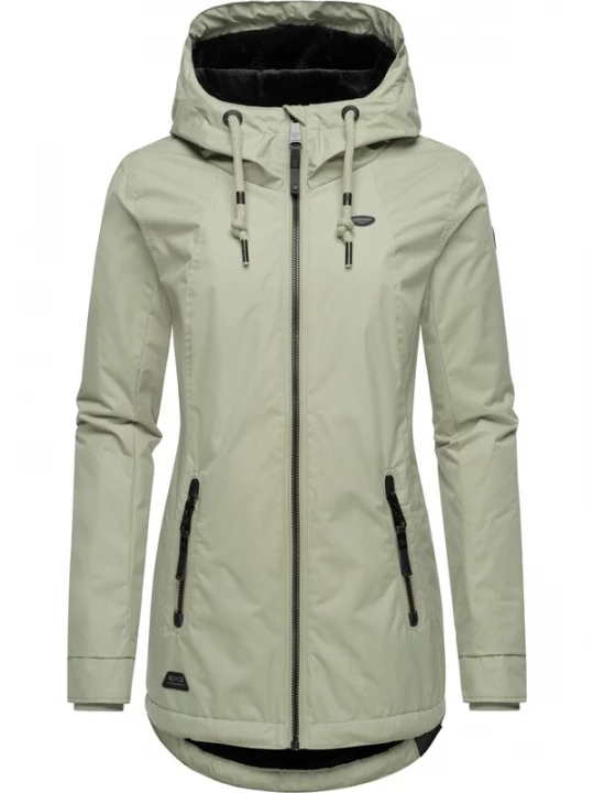 Foto van product Ragwear Winterjas 'Zuzka' pastelgroen / zwart