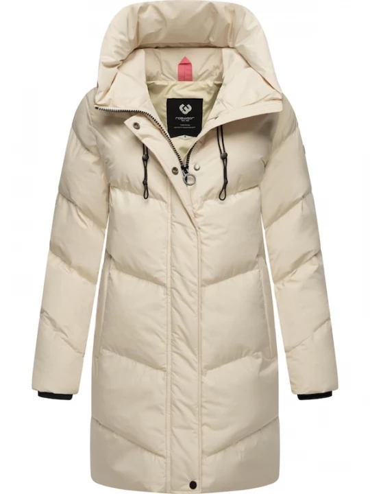 Foto van product Ragwear Wintermantel 'Avelin' lichtbeige / zwart