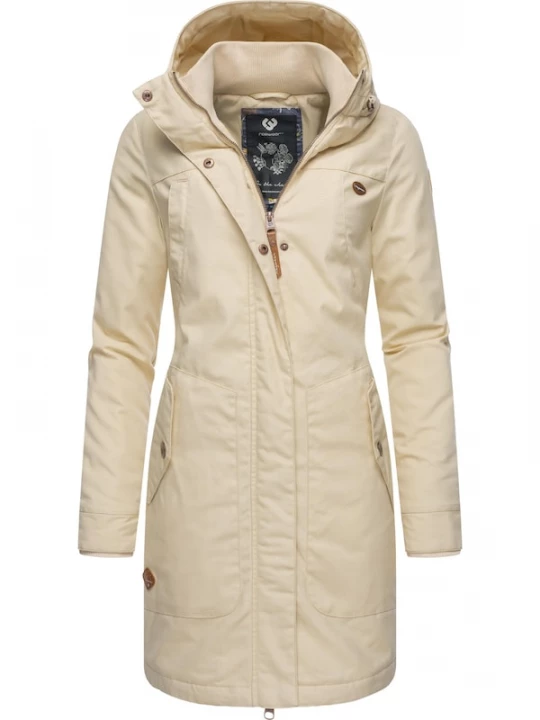 Foto van product Ragwear Wintermantel 'Jannisa' beige / bruin / zwart / wit