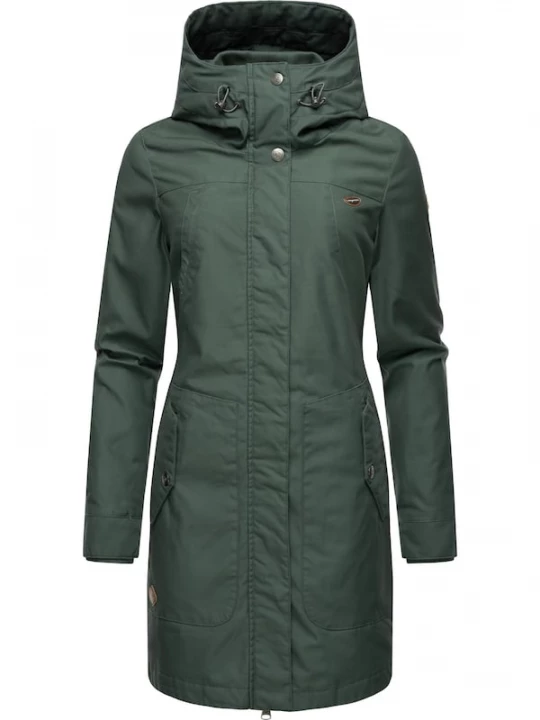 Foto van product Ragwear Wintermantel 'Jannisa' donkergroen