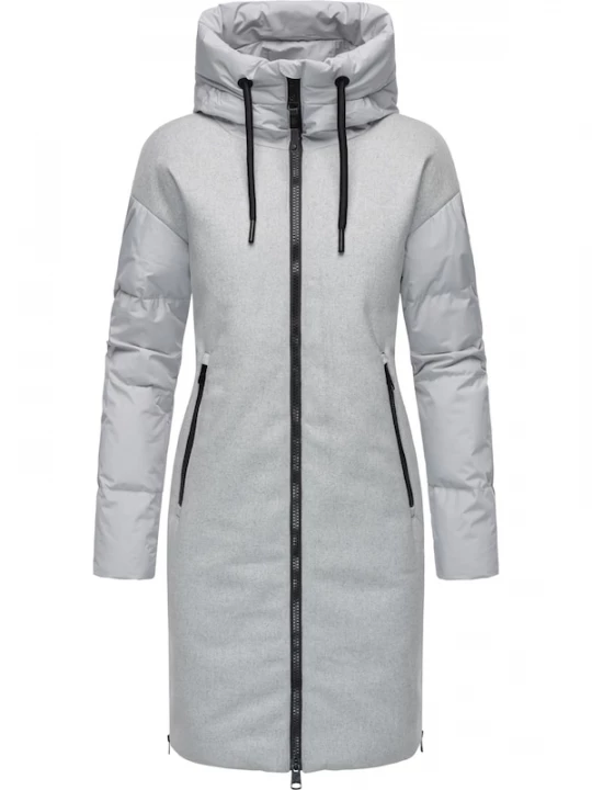 Foto van product Ragwear Wintermantel 'Jumana' grijs / zwart