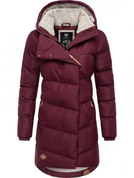 Foto van product Ragwear Wintermantel 'Pavla' wijnrood