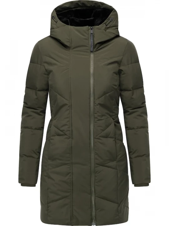 Foto van product Ragwear Wintermantel 'Pevilla' donkergroen