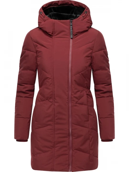 Foto van product Ragwear Wintermantel 'Pevilla' donkerrood