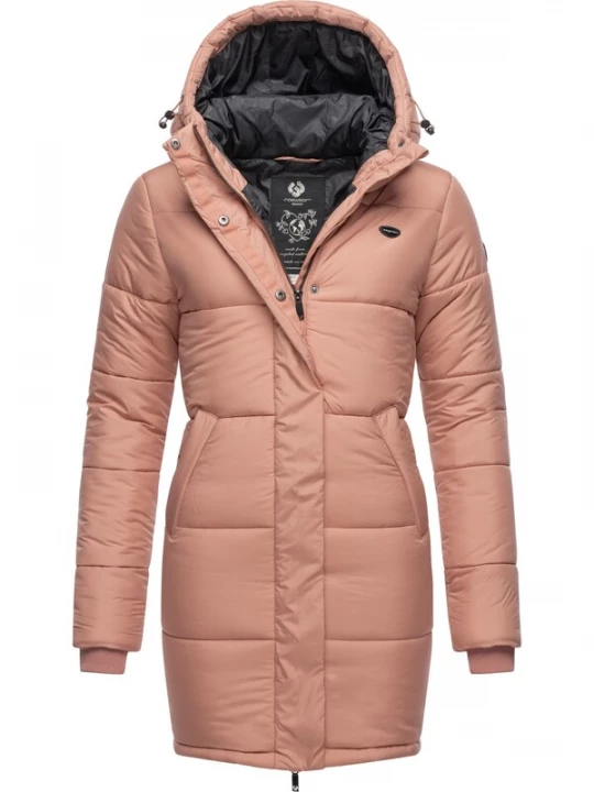 Foto van product Ragwear Wintermantel 'Relive' oudroze / zwart / wit