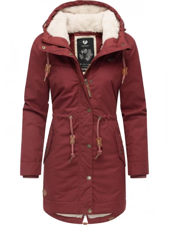 Foto van product Ragwear Winterparka bruin / rood / zwart / wit