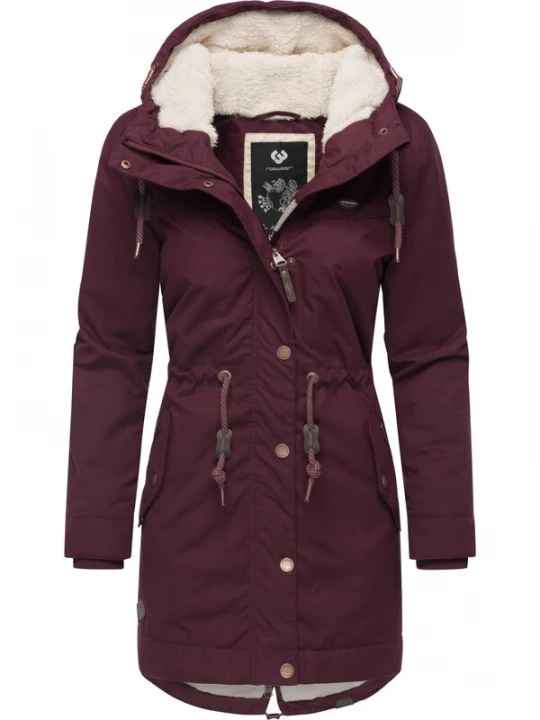 Foto van product Ragwear Winterparka 'Canny' rood / wijnrood