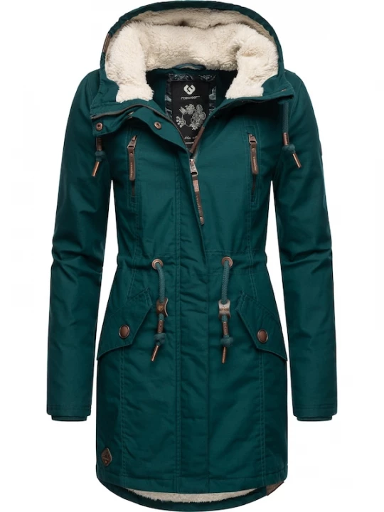 Foto van product Ragwear Winterparka 'Elsie' bruin / petrol