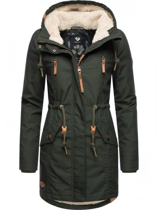 Foto van product Ragwear Winterparka 'Elsie' donkergroen