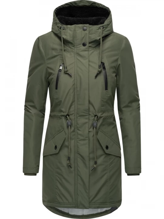 Foto van product Ragwear Winterparka 'Elsien' olijfgroen