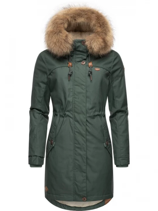 Foto van product Ragwear Winterparka 'Tawny' bruin / donkergroen