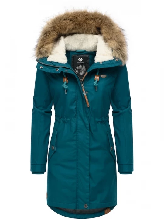 Foto van product Ragwear Winterparka 'Tawny' donkergroen