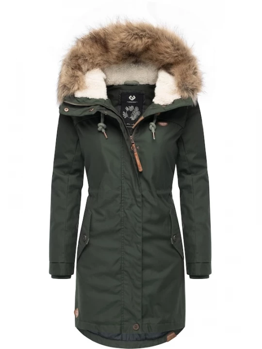 Foto van product Ragwear Winterparka 'Tawny' olijfgroen