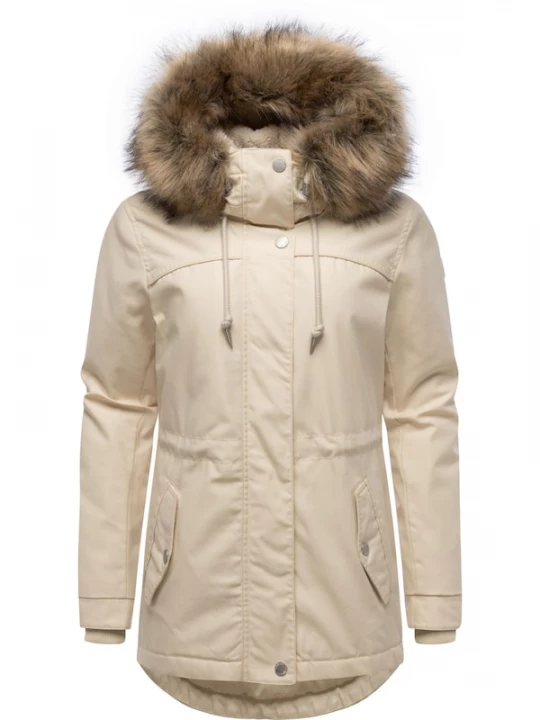 Foto van product Ragwear Winterparka 'Tawny Short' ecru