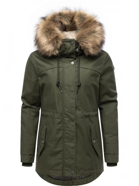Foto van product Ragwear Winterparka 'Tawny Short' olijfgroen