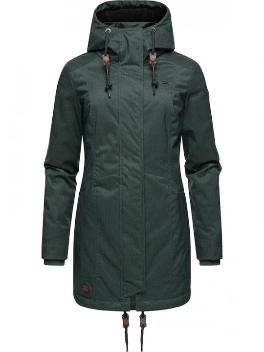 Foto van product Ragwear Winterparka 'Tunned' donkergroen