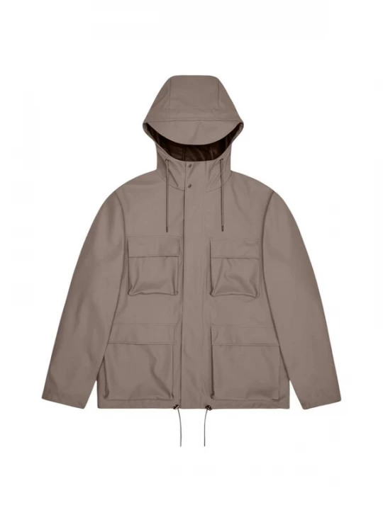 Foto van product RAINS Tussenjas 'Pocket Jcket W3 UNISEX 12210' taupe