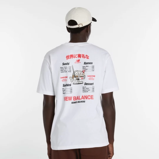Foto van product Ramen T-Shirt New Balance wit