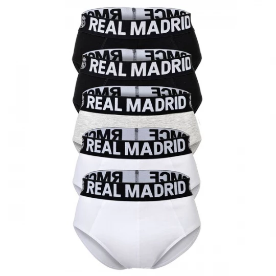Foto van product Real Madrid Slip lichtgrijs / zwart / wit