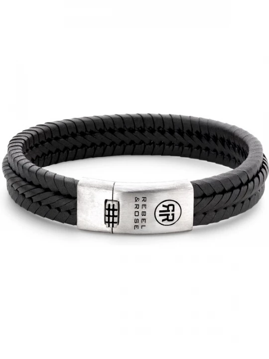 Foto van product Rebel & Rose Armband zwart / zilver