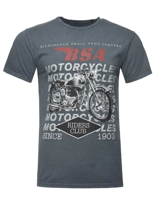 Foto van product Recovered Shirt 'BSA Birmingham' donkergrijs