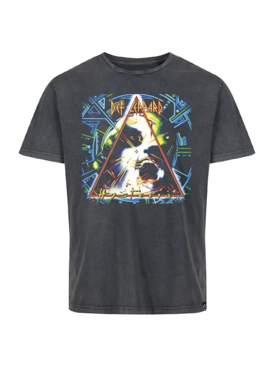 Foto van product Recovered Shirt 'Def Leppard Hysteria' antraciet