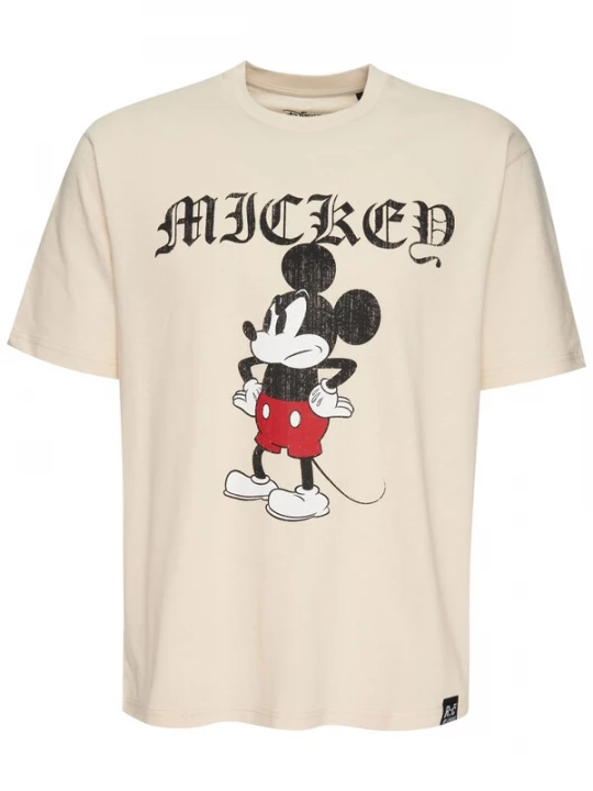 Foto van product Recovered Shirt 'Disney Grumpy Mickey' offwhite