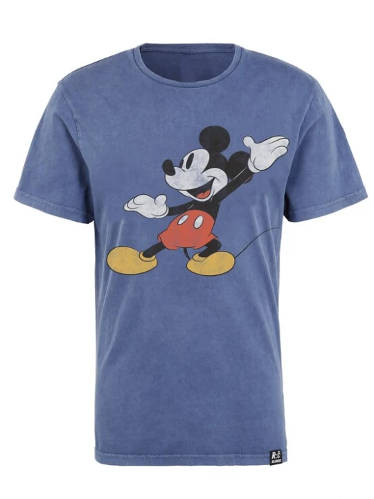 Foto van product Recovered Shirt 'Disney Mickey Mouse Posing' blauw
