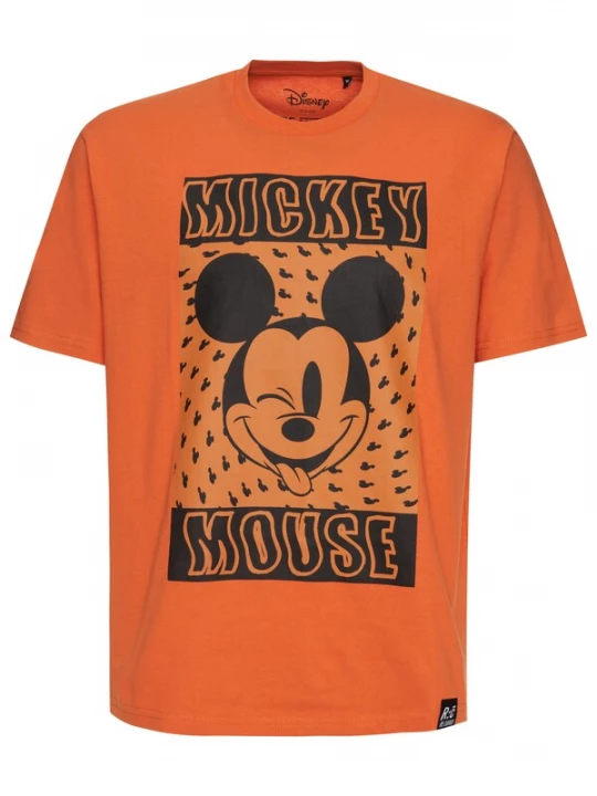 Foto van product Recovered Shirt 'Disney Trippy Mickey Mouse' oranje