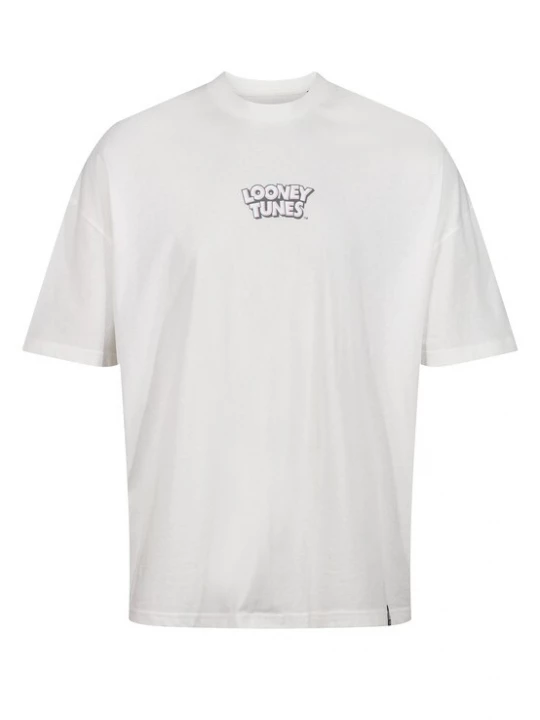 Foto van product Recovered Shirt 'Looney Tunes' ecru