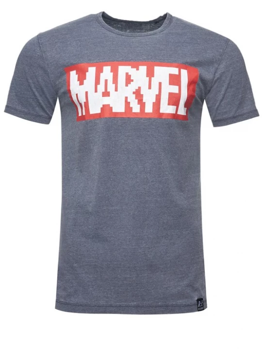 Foto van product Recovered Shirt 'Marvel Pixel' blauw