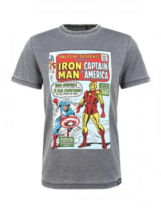 Foto van product Recovered Shirt 'Marvel Tales Of Suspense' blauw