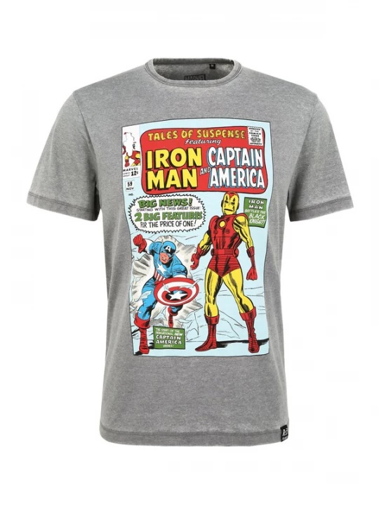 Foto van product Recovered Shirt 'Marvel Tales Of Suspense' lichtgrijs