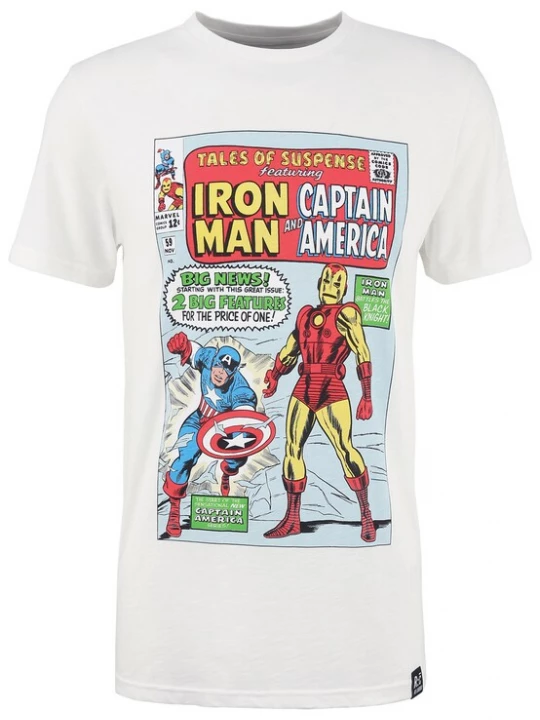 Foto van product Recovered Shirt 'Marvel Tales Of Suspense' wit