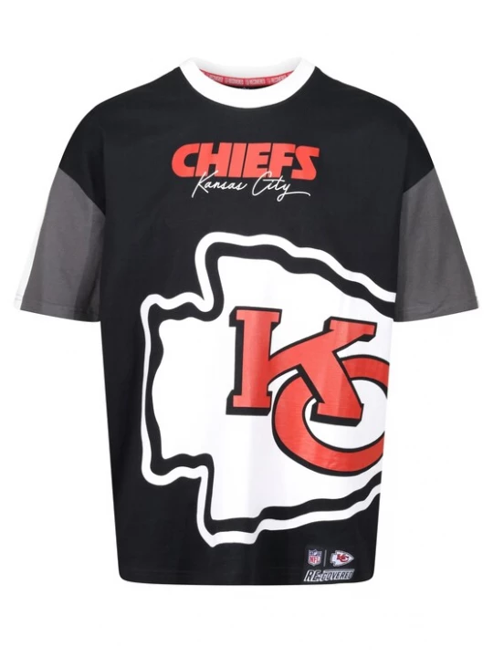 Foto van product Recovered Shirt 'NFL Chiefs Kansas City Cut and Sew Oversized' zwart