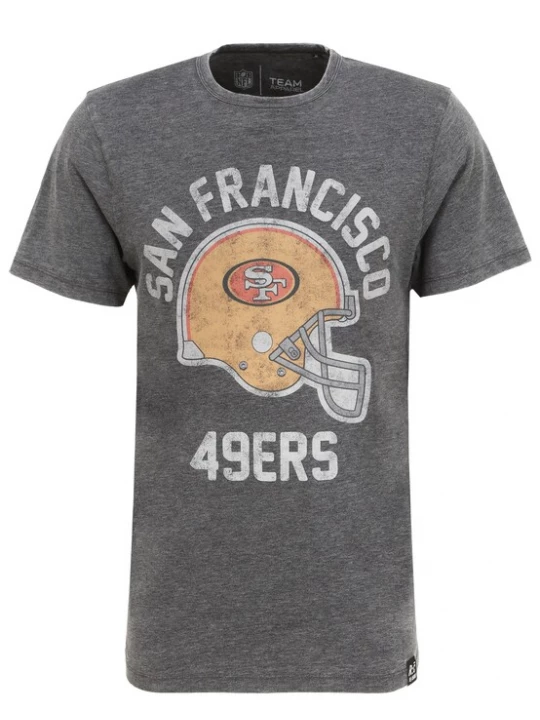 Foto van product Recovered Shirt 'NFL Helmet Print' donkergrijs