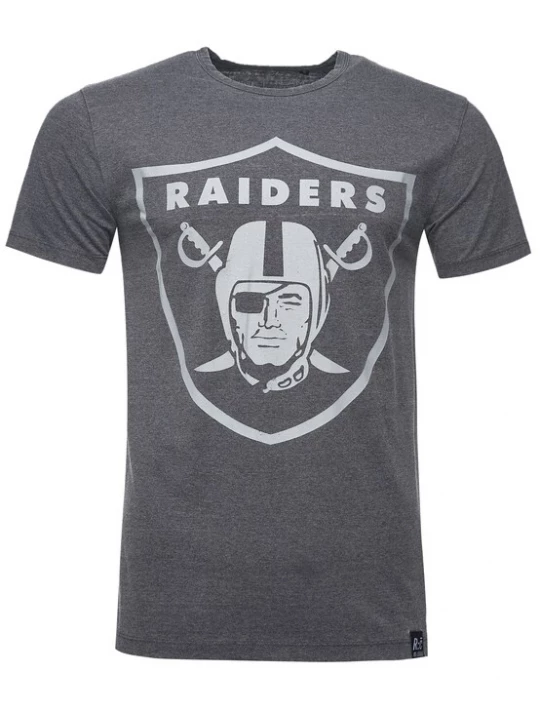 Foto van product Recovered Shirt 'NFL Raiders Classic Vintage' donkergrijs