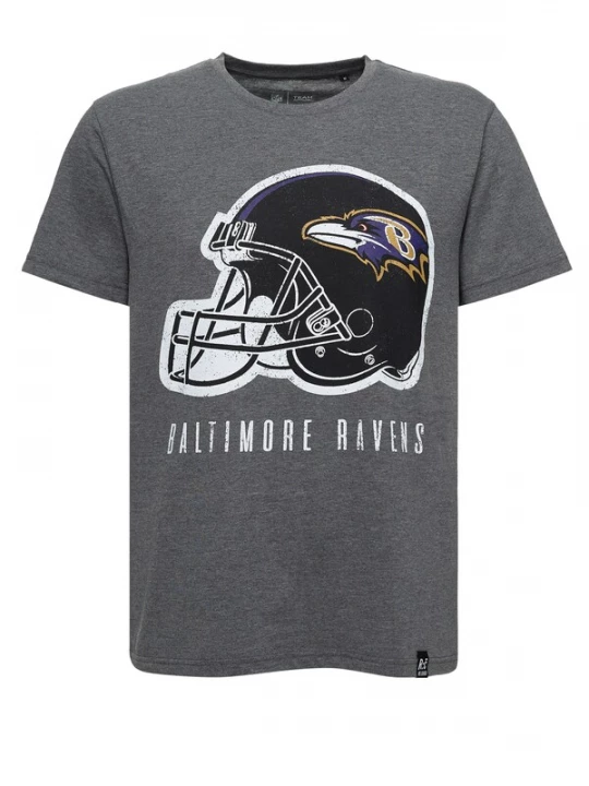 Foto van product Recovered Shirt 'NFL Ravens Helmet Dark Core' donkergrijs