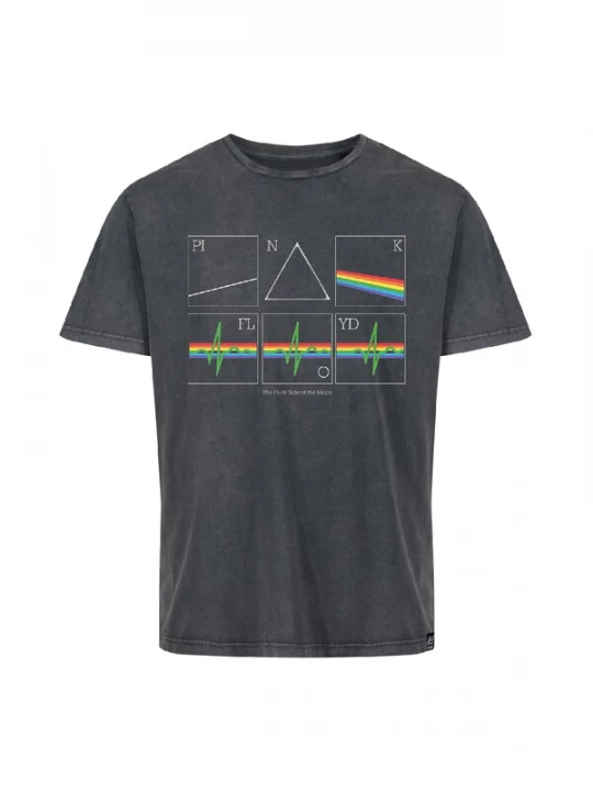 Foto van product Recovered Shirt 'Pink Floyd Periodic Dark Side Of The Moon' grijs