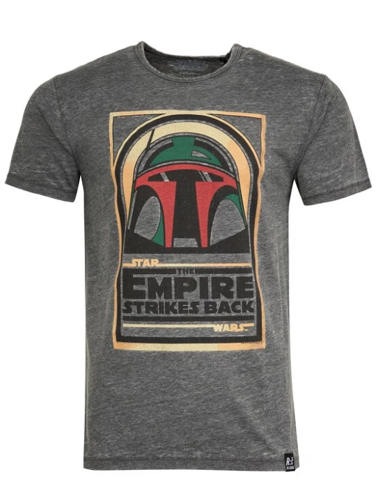 Foto van product Recovered Shirt 'Star Wars Boba Fett Empire Strikes Back' donkergrijs