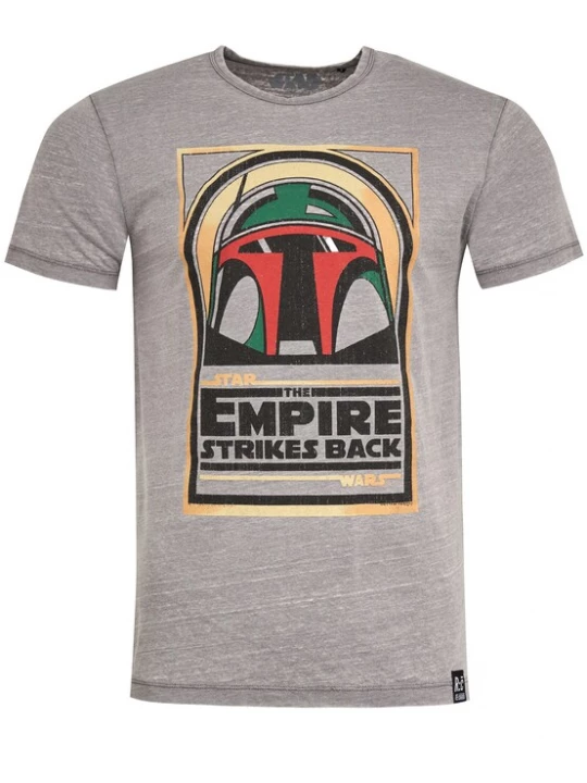 Foto van product Recovered Shirt 'Star Wars Boba Fett Empire Strikes Back' lichtgrijs