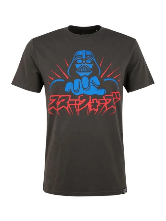 Foto van product Recovered Shirt 'Star Wars Vader Japanese' zwart