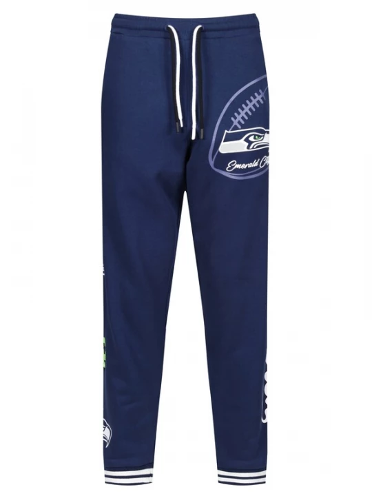 Foto van product Recovered Sportbroek 'NFL Seahawks Emerald City' navy / royal blue / koningsblauw / wit zielony