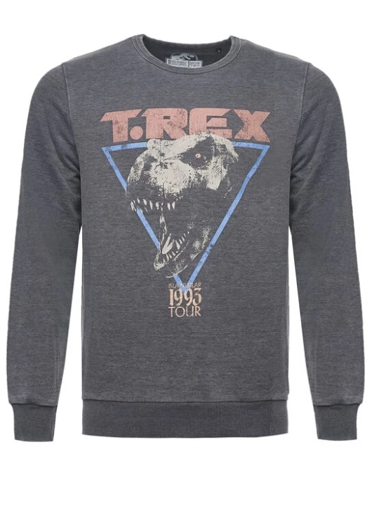 Foto van product Recovered Sweatshirt 'Jurassic Park T-Rex 1993' grijs