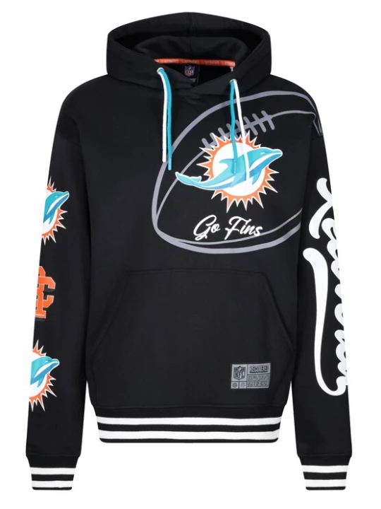 Foto van product Recovered Trui 'NFL Dolphins Go Fins' zwart