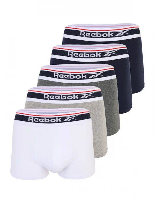 Foto van product Reebok Boxershorts 'JAY' navy / donkerblauw / grijs gemêleerd / wit