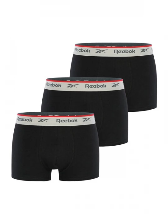 Foto van product Reebok Sportondergoed 'Ovett' basaltgrijs / lichtgrijs / rood / zwart