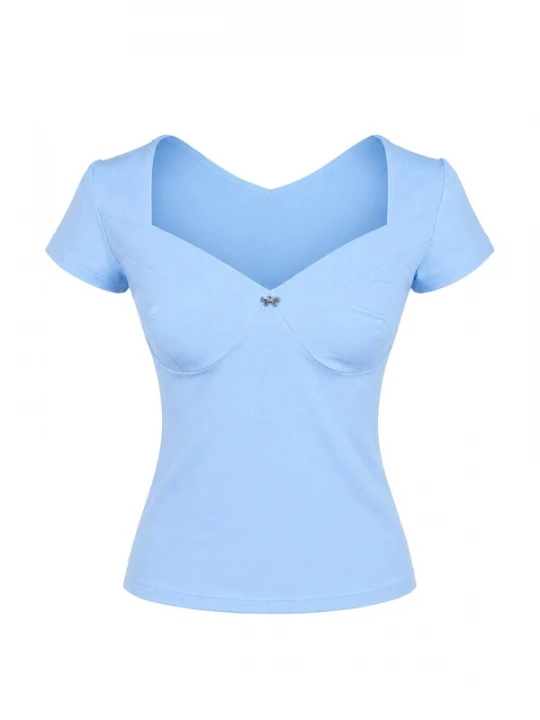 Foto van product REGINA FASHION Shirt 'Sweetheart top' lichtblauw