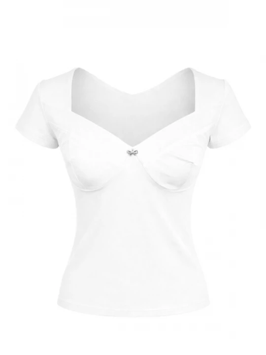 Foto van product REGINA FASHION Shirt 'Sweetheart top' wit
